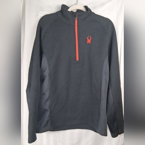 Spyder Black Quarter-Zip Pullover - Picture 1 of 9